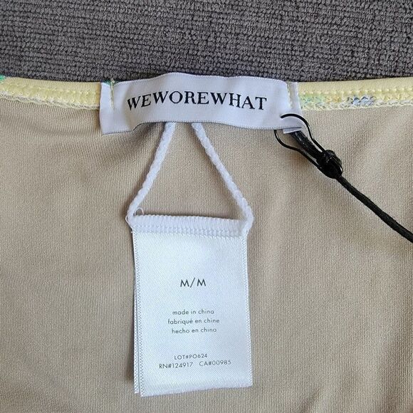 WeWoreWhat Floral Wide Strap Underwire Bikini Top & Bottom 2 Pc Set M Swimsuit - Picture 6 of 9